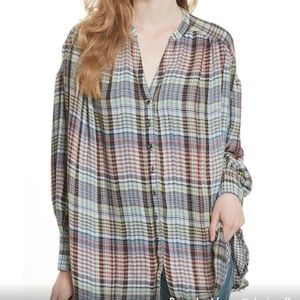 Free People float flannel size CS